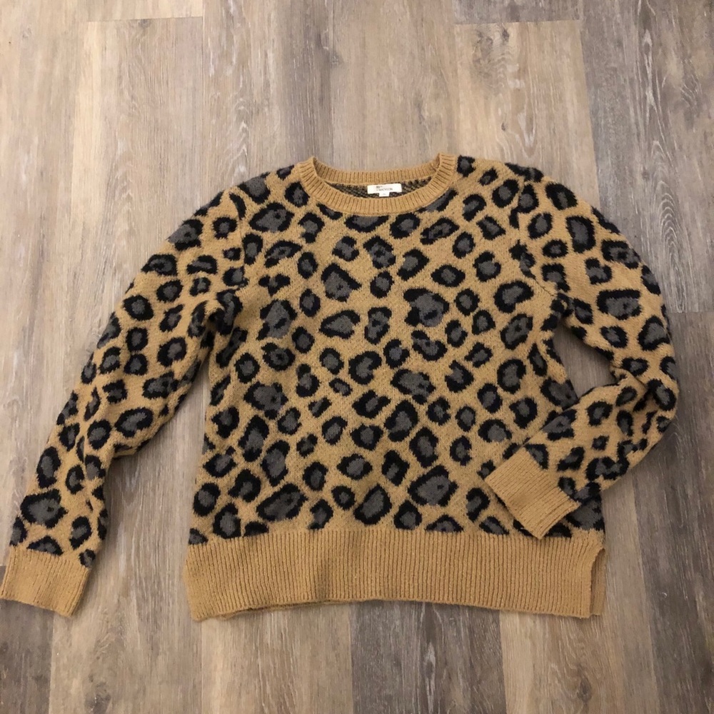Animal print sweater
